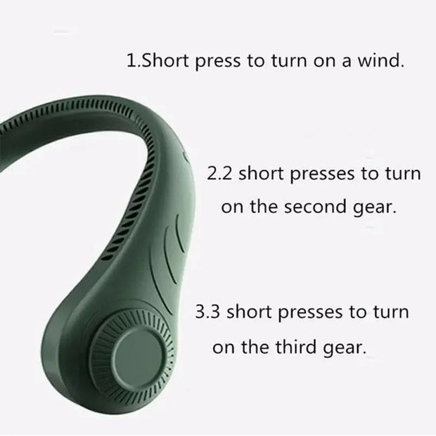 Wearable Neck Fan – Hands‑Free Cooling