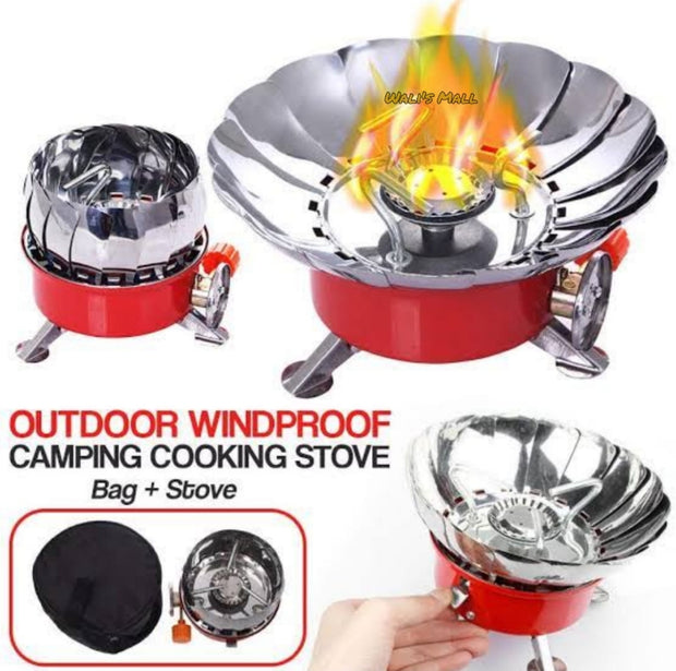 Kovar K-203 Portable Windproof Camping Stove – Outdoor Cooking with Carry Bag