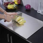 Premium 304 Stainless Steel Cutting Board – Non-Stick, Heavy-Duty, Easy to Clean – Ideal for Baking, Kneading, and Vegetable Prep