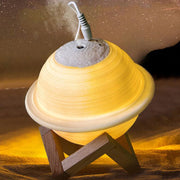 3-in-1 Planet Humidifier – Saturn LED Night Light, USB Cool Mist Diffuser & Room Decor