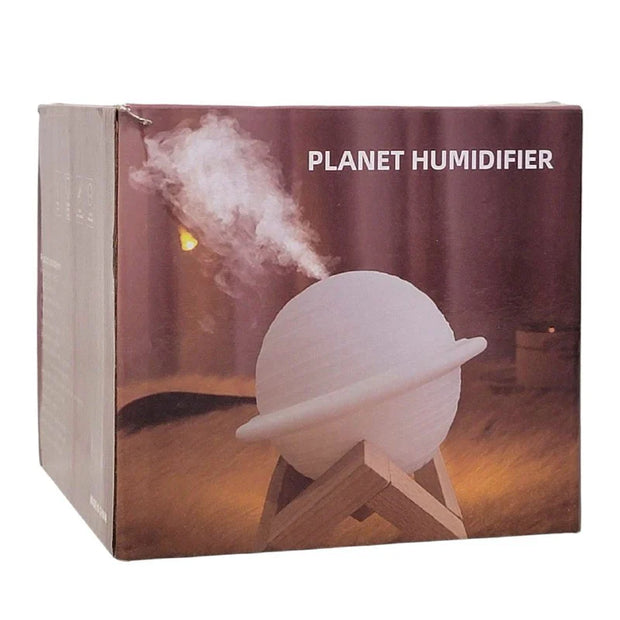 3-in-1 Planet Humidifier – Saturn LED Night Light, USB Cool Mist Diffuser & Room Decor