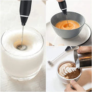 3-Speed USB Rechargeable Milk Frother – Electric Handheld Coffee Mixer with 2 Whisks