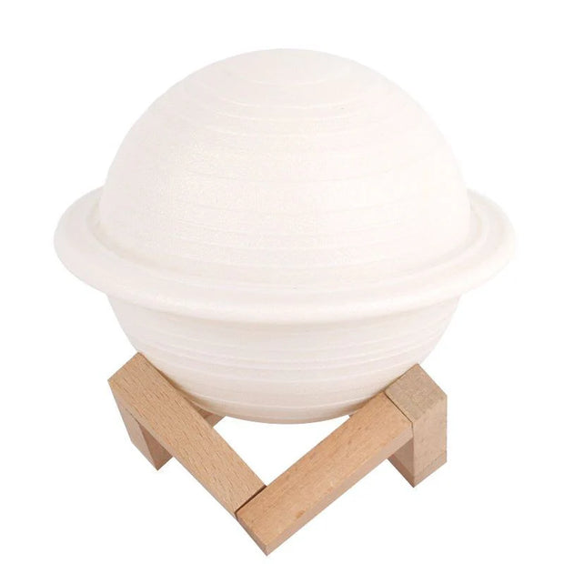 3-in-1 Planet Humidifier – Saturn LED Night Light, USB Cool Mist Diffuser & Room Decor