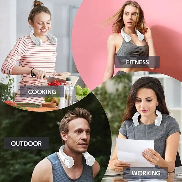 Wearable Neck Fan – Hands‑Free Cooling