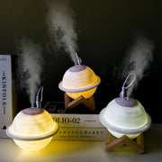 3-in-1 Planet Humidifier – Saturn LED Night Light, USB Cool Mist Diffuser & Room Decor