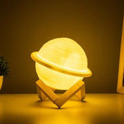 3-in-1 Planet Humidifier – Saturn LED Night Light, USB Cool Mist Diffuser & Room Decor