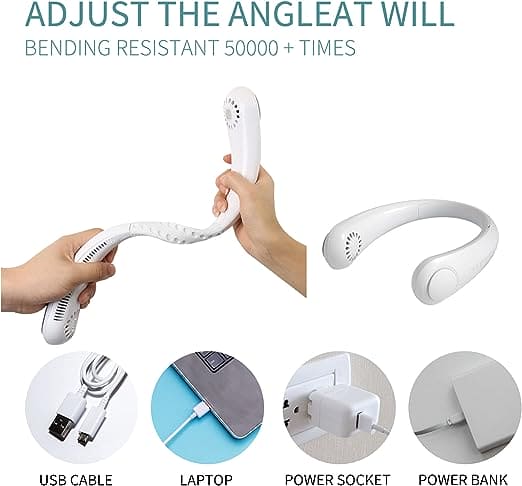 Wearable Neck Fan – Hands‑Free Cooling