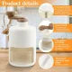 Elegant Nordic-Style Manual Ice Shaver – Hand-Crank Crusher with Glass & Wooden Handle