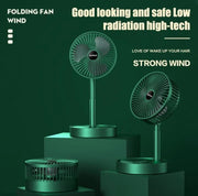 Rechargeable Foldable Desk Fan – USB Powered, 3-Speed Wind & Adjustable Height