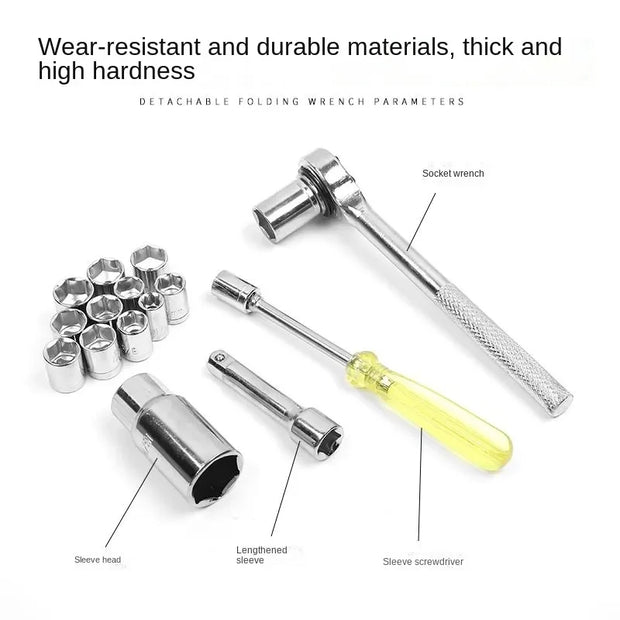 AIWA 40PCS Combination Socket Wrench Set – Heavy Duty, Metric & SAE, Chrome Finish