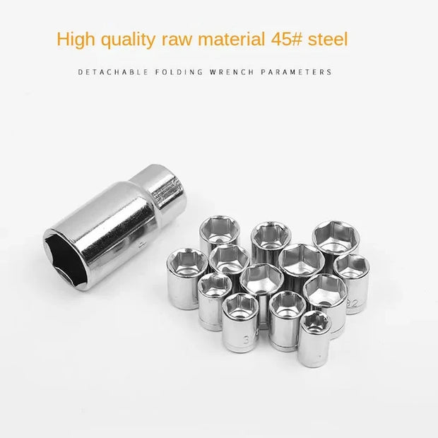 AIWA 40PCS Combination Socket Wrench Set – Heavy Duty, Metric & SAE, Chrome Finish