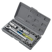 AIWA 40PCS Combination Socket Wrench Set – Heavy Duty, Metric & SAE, Chrome Finish